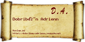 Dobribán Adrienn névjegykártya