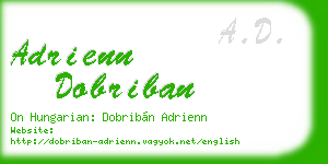 adrienn dobriban business card